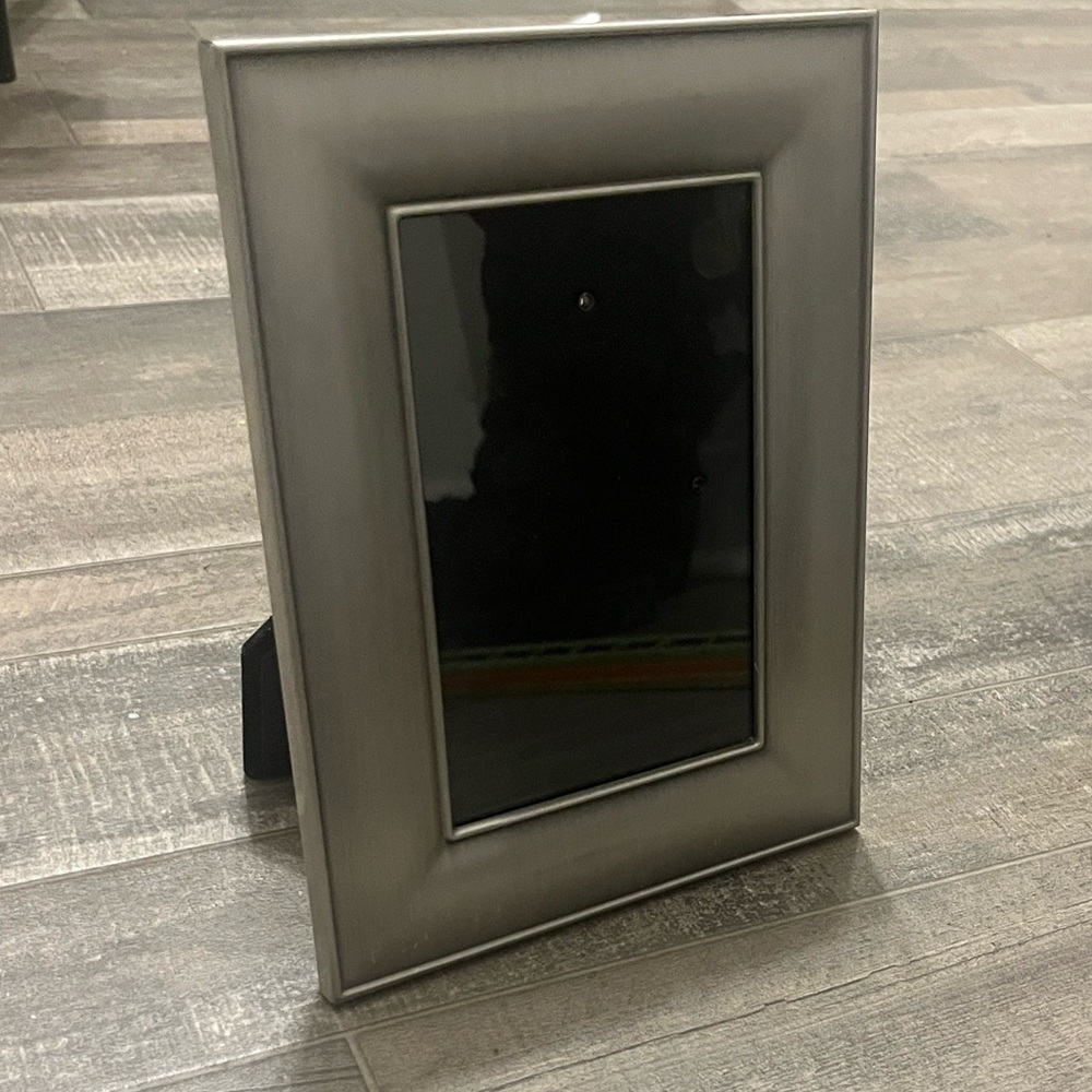 Chic Silver and Black Photo Frame